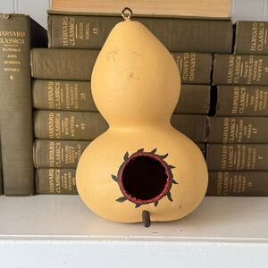 Hand-Painted Gourd Birdhouse
